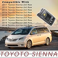 Vista 3 de TQPONLY Manija de liberación de cierre de asiento plegable, compatible con Toyota Sienna 11-20 Reemplaza 75220 72909-08011 (gris)