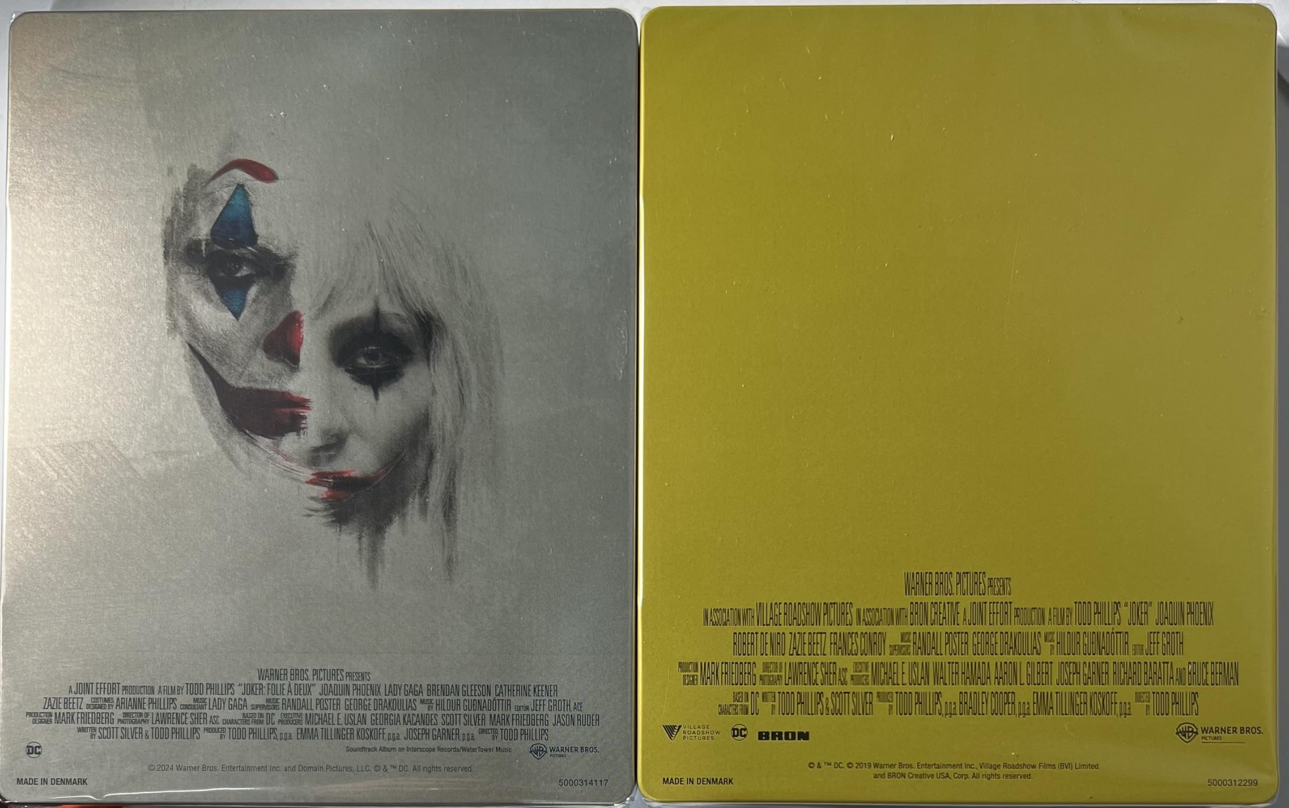 Joker / Joker : Folie Et Deux (4K / Blu ray 2-Film Steelbooks) Limited Edition - Region Free - Joaquin Phoenix , Lady Gaga , Todd Philips , Robert De Niro