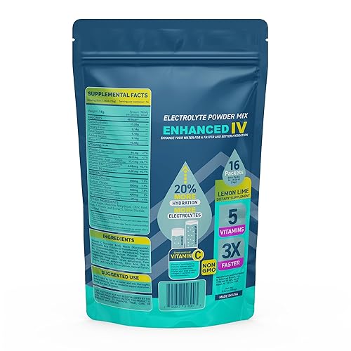 Miniatura 3 de Enhanced IV Amplificador de hidratación limón y lima - Paquete de 16