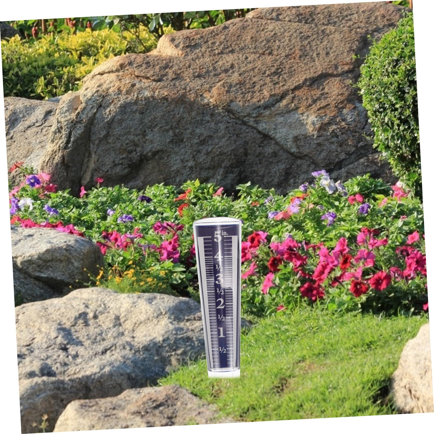 Hemobllo 5stücke Rain Gauge Transparent Niederschlagsmesser Für Garten Außenbereich Präzise Messung Einfache Installation Design Für Und Pflanzenpflege