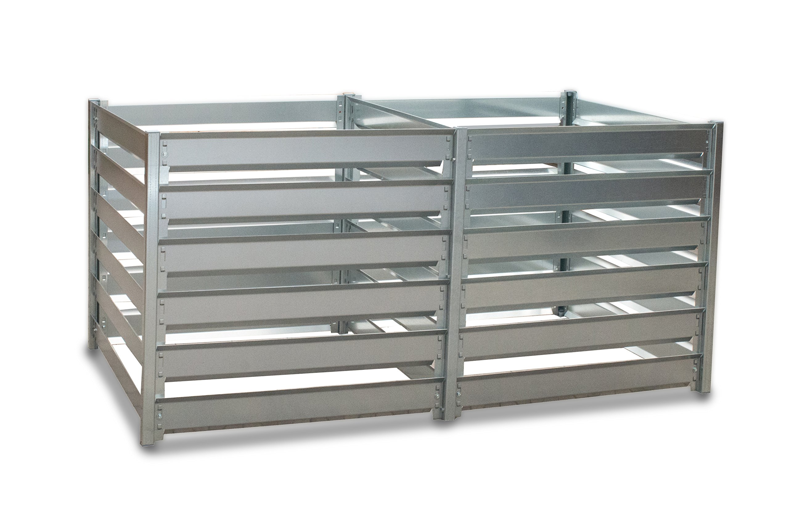 MODUŁ EKSPANSJI Kompostownik metalowy - kompostownik ogrodowy TIMBELA M800A - 91 x 91 x H85 cm / 704L