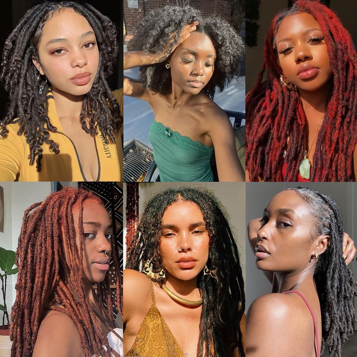 Kackanaa 16 Inch Afro Kinky Curly Human Hair Bulks for Dreadlock Extensions - Image 2