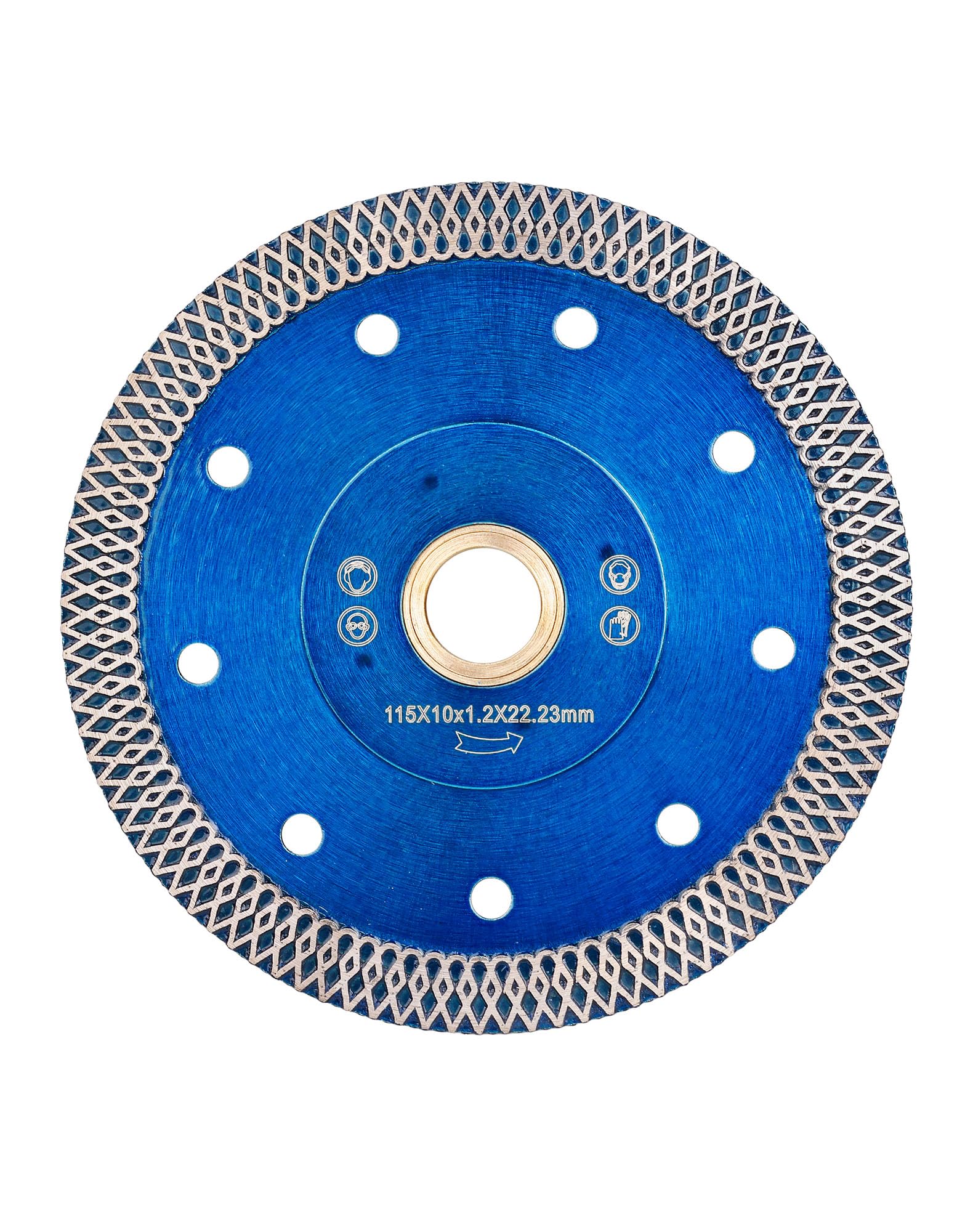 115mm Diamond Porcelain Cutting Disc Turbo Diamond Cutting Blade for Granite Marble Ceramic Tiles, Blue