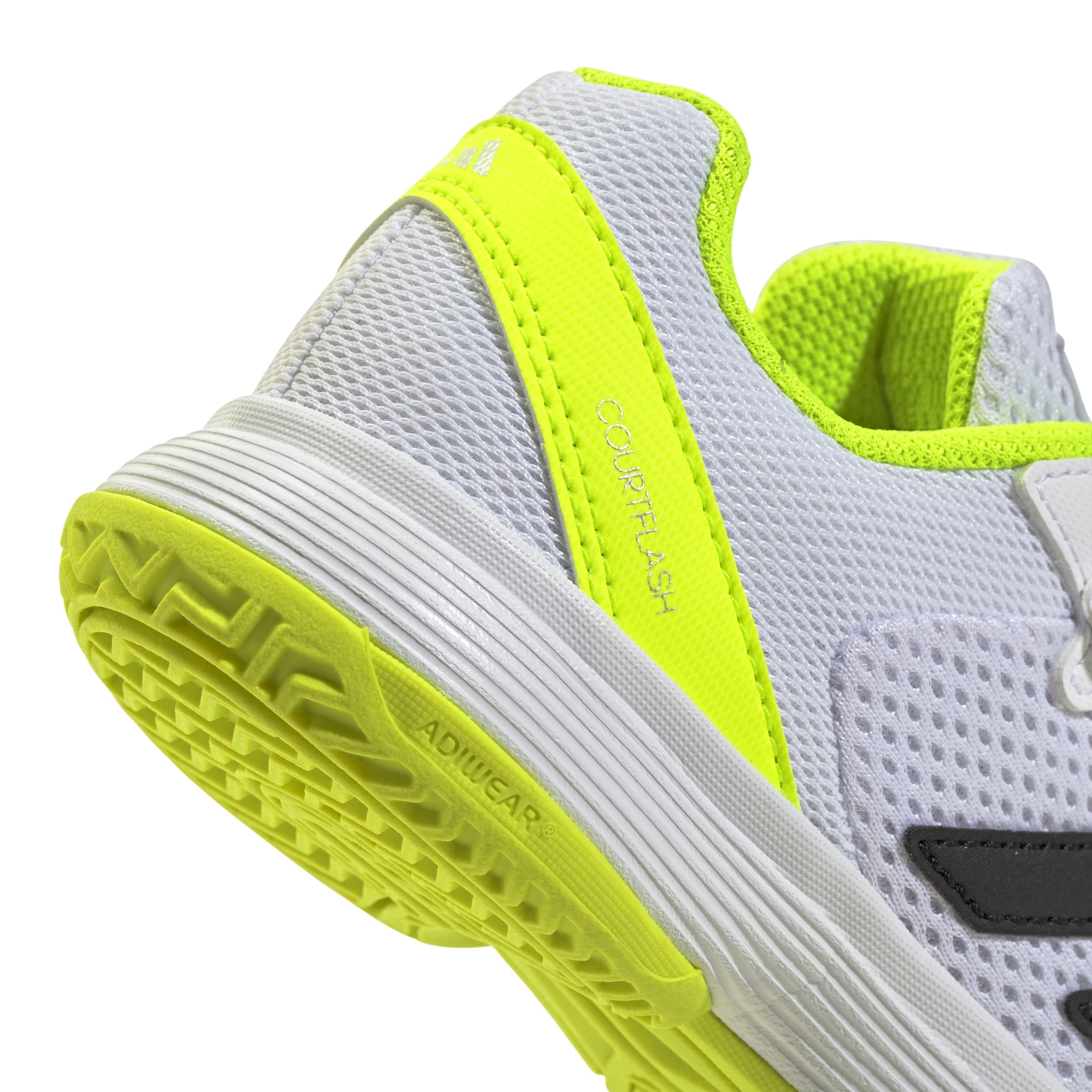 adidas Unisex Kids Courtflash Hook-and-Loop Tennis Shoe