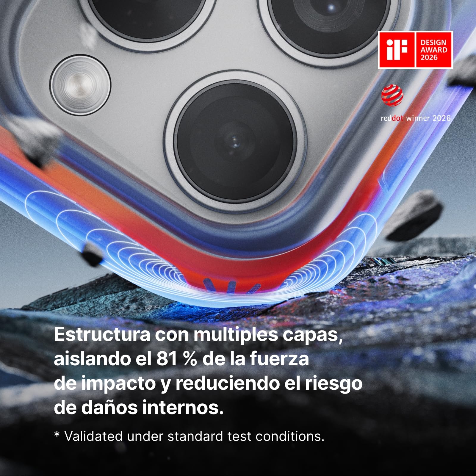 RhinoShield Funda AirX Apta para MagSafe e Galaxy S26 Ultra | Fuerza magnética superior, protección militar multicapa, máxima absorción de impactos y protección interna.