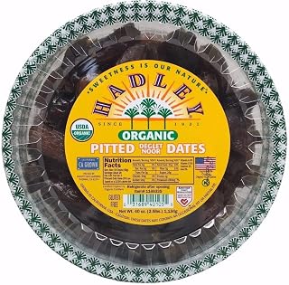 Hadley Organic Pitted Deglet Noor Dates, California Grown, 40 oz - Gluten-Free, Non-GMO Dried Fruit Snack