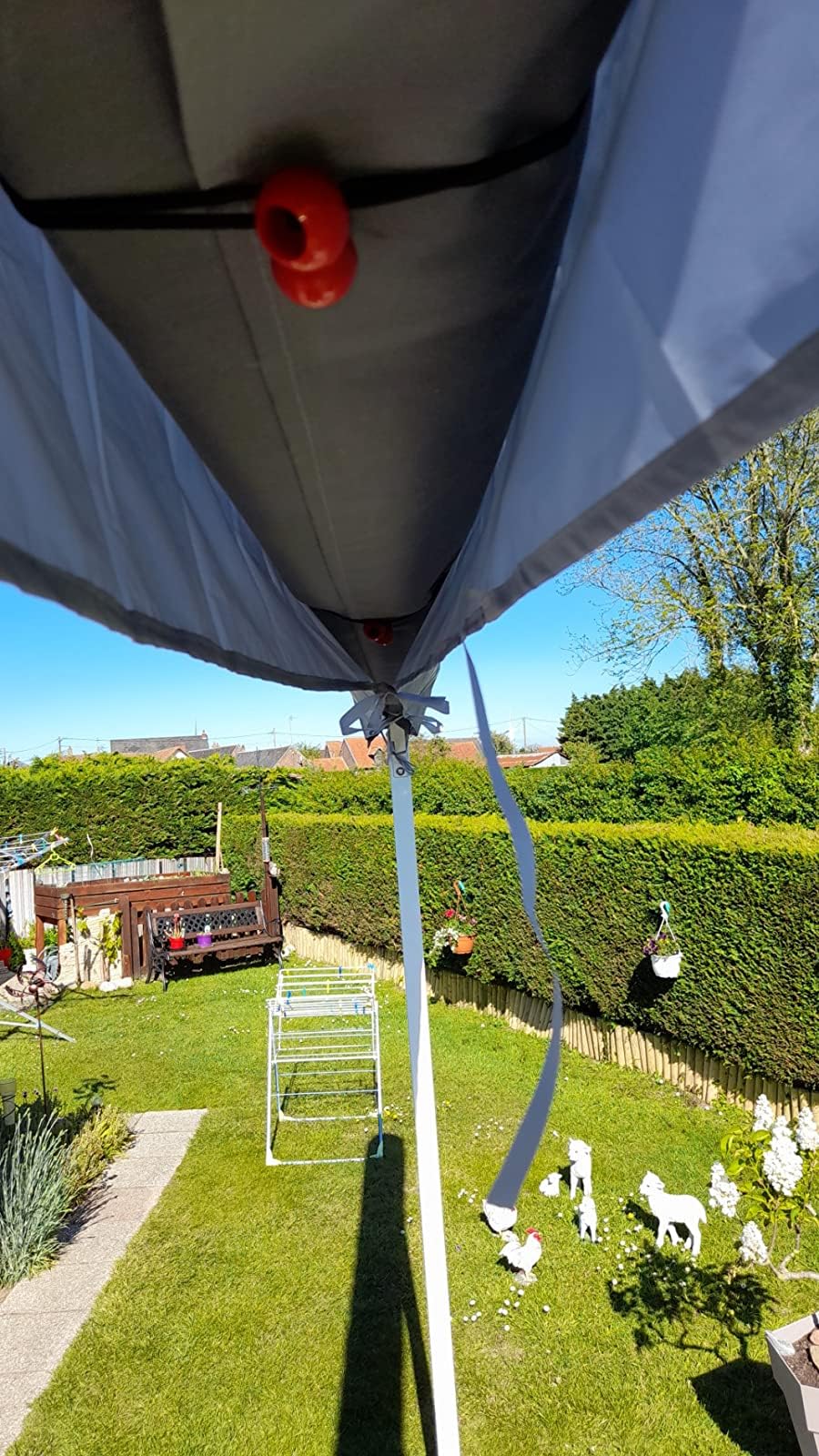 Tende da Sole per Giardini, Coperture Tettoia Tessuto 420D Oxford Protettiva Antipolvere Impermeabile, per Avvolgibile A Scomparsa, Patio Veranda Esterno Invernale (2M Grigio)