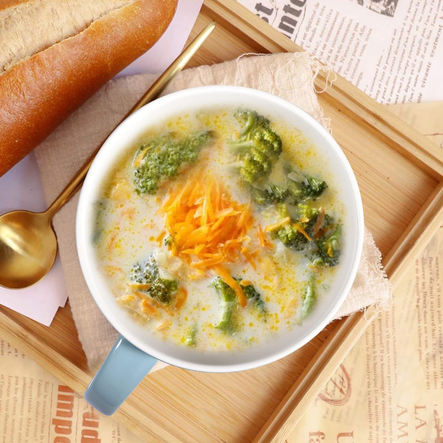 Coffee Mugs, 30oz (900ml) Ceramic Soup Mug Set of 2, Large Soup Cups Dishwasher Safe, Microwave Safe, Huge Latte Cups, for Office Home, and Housewarming Gifts, Turquoise