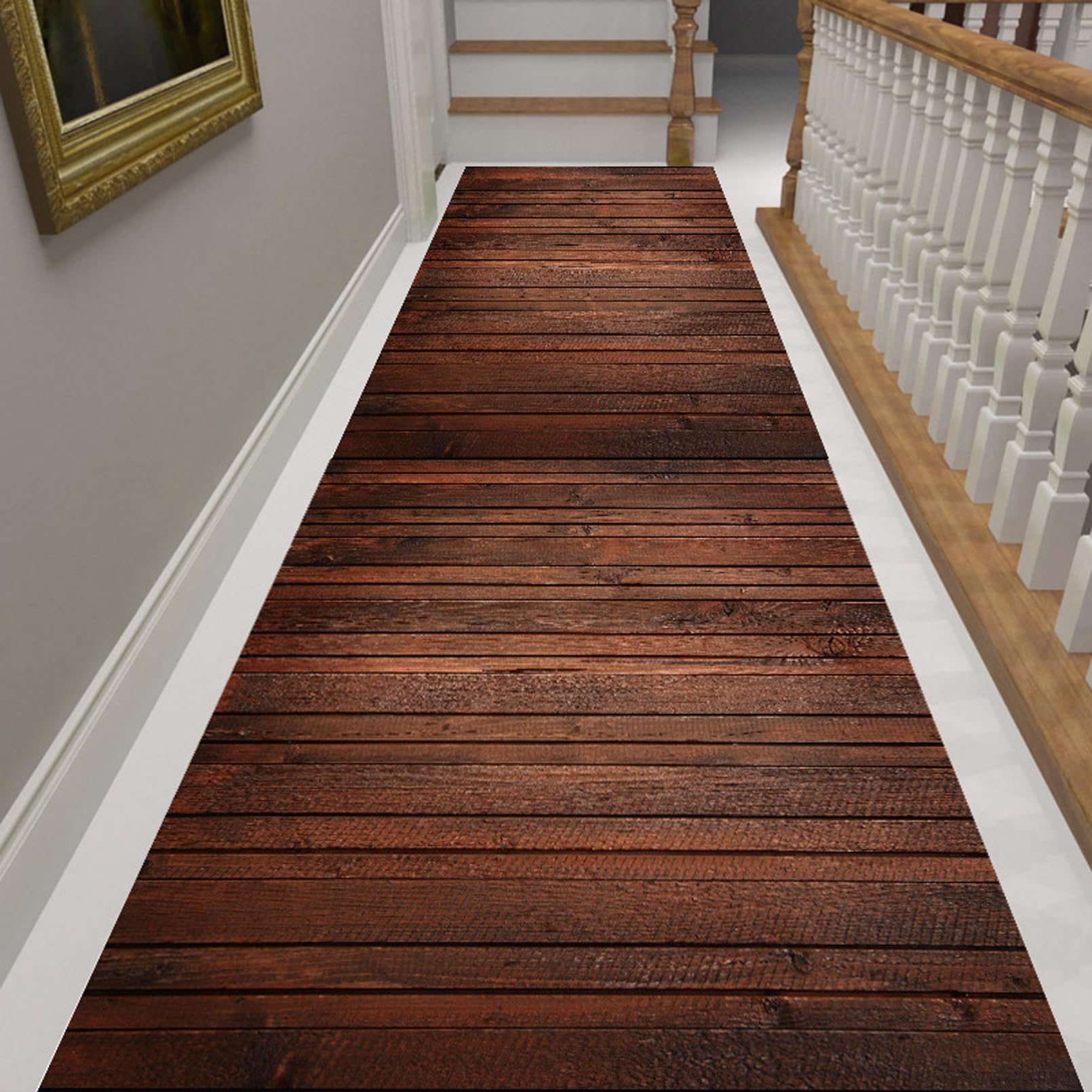 FUfIzu Carpet Runner for Hallway Thick Anti-Slip Rug Contemporary Passage Runner Rug for Hallway,0.8m x 1m