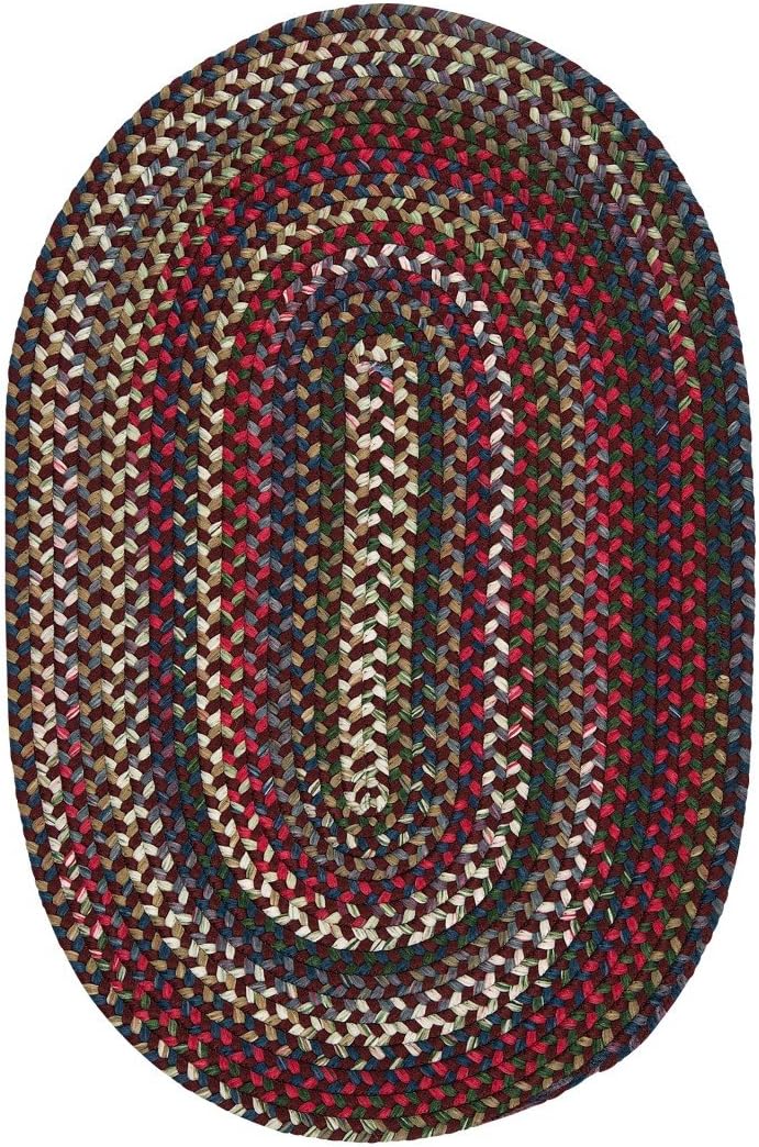 Chestnut Knoll Oval Area Rug, 2 by 8-Feet, Amber Rose
