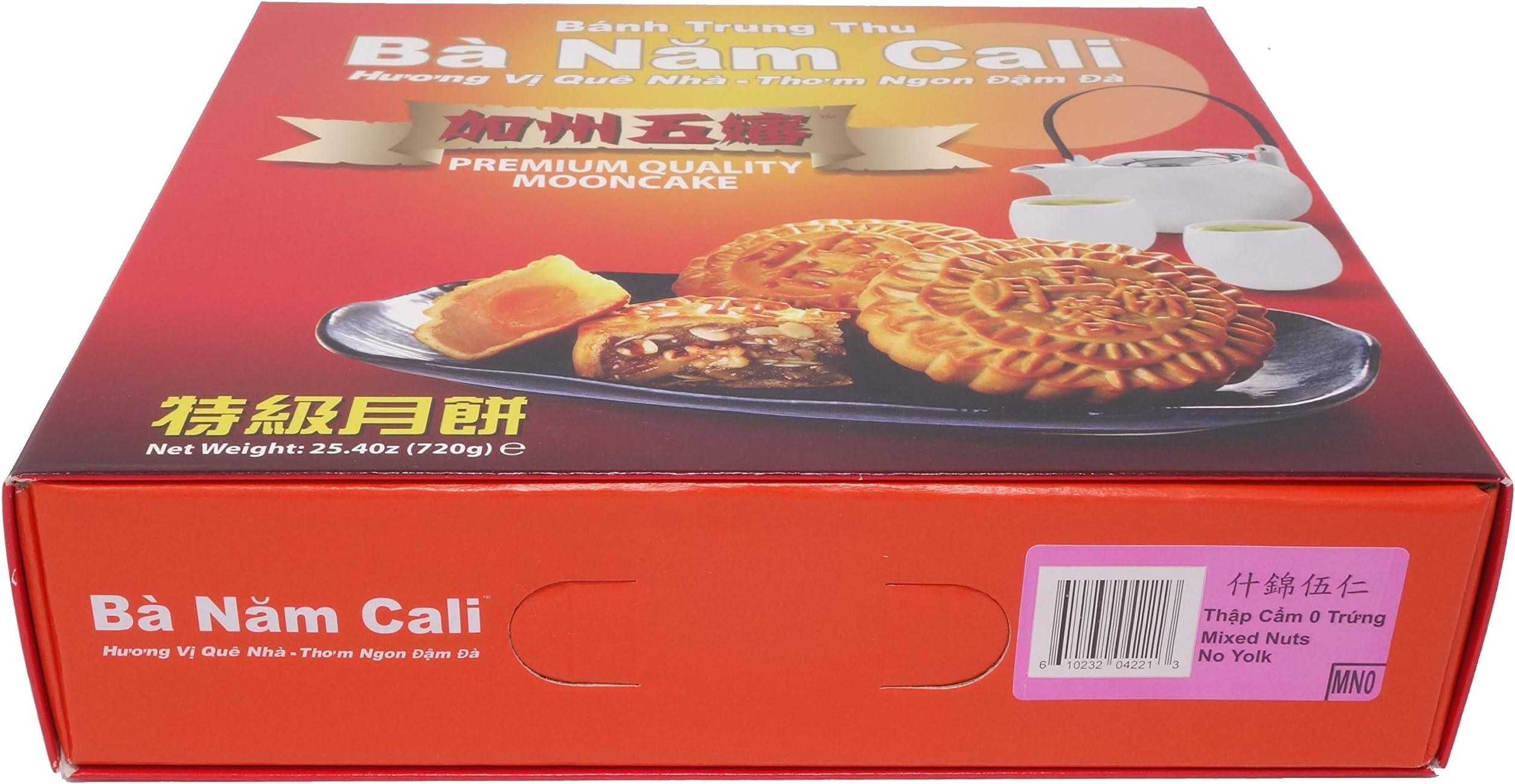 Ba Nam Cali Mooncake - Mixed Nuts (0 Yolk)