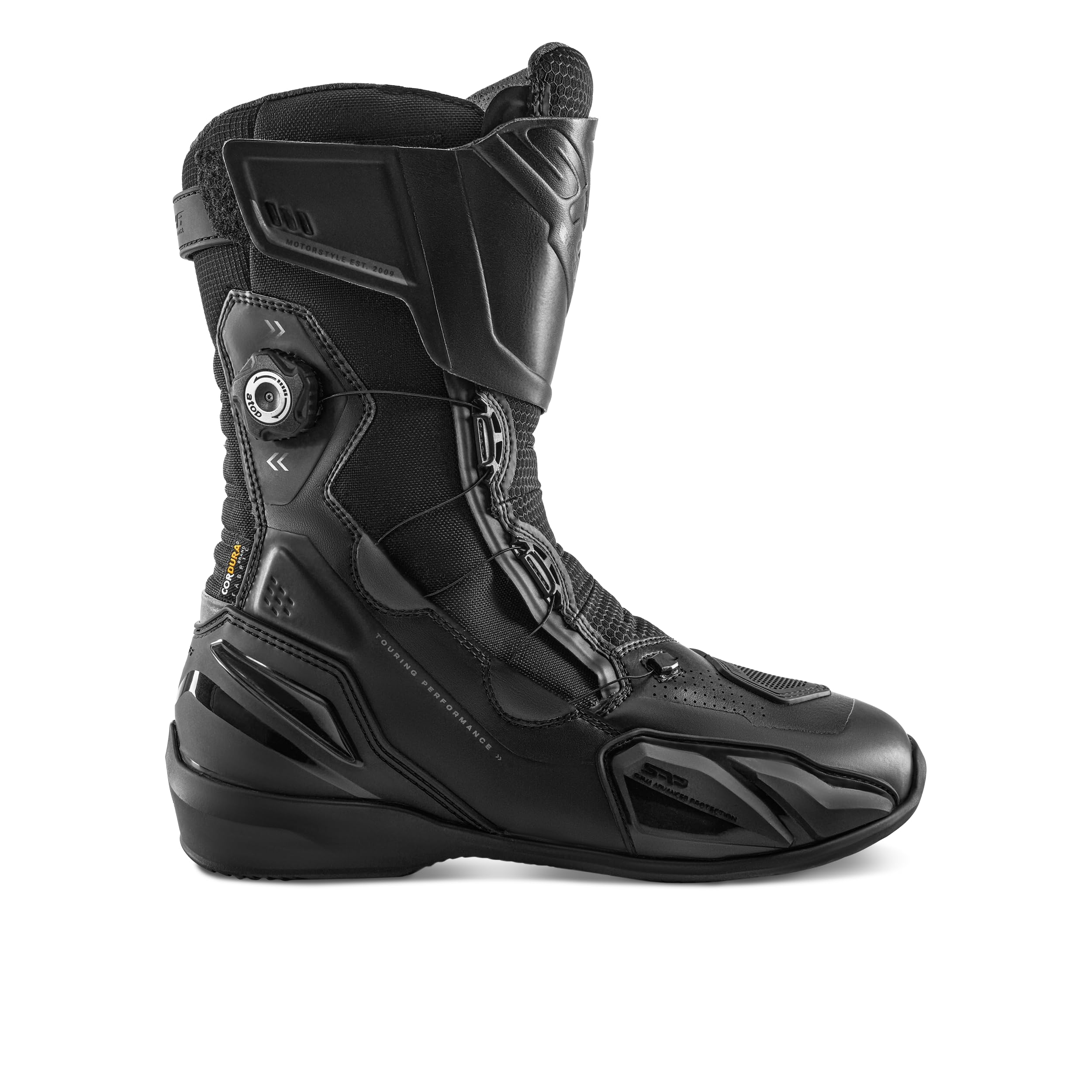 SHIMA Tenex WP Chaussure Moto Femme Cuir Imperméable Atop Homologué Bottes Protection Chevilles Fermeture Velcro Semelle Antidérapante Toutes Saisons Trail (Femmes Imperméables, Noir, 41)