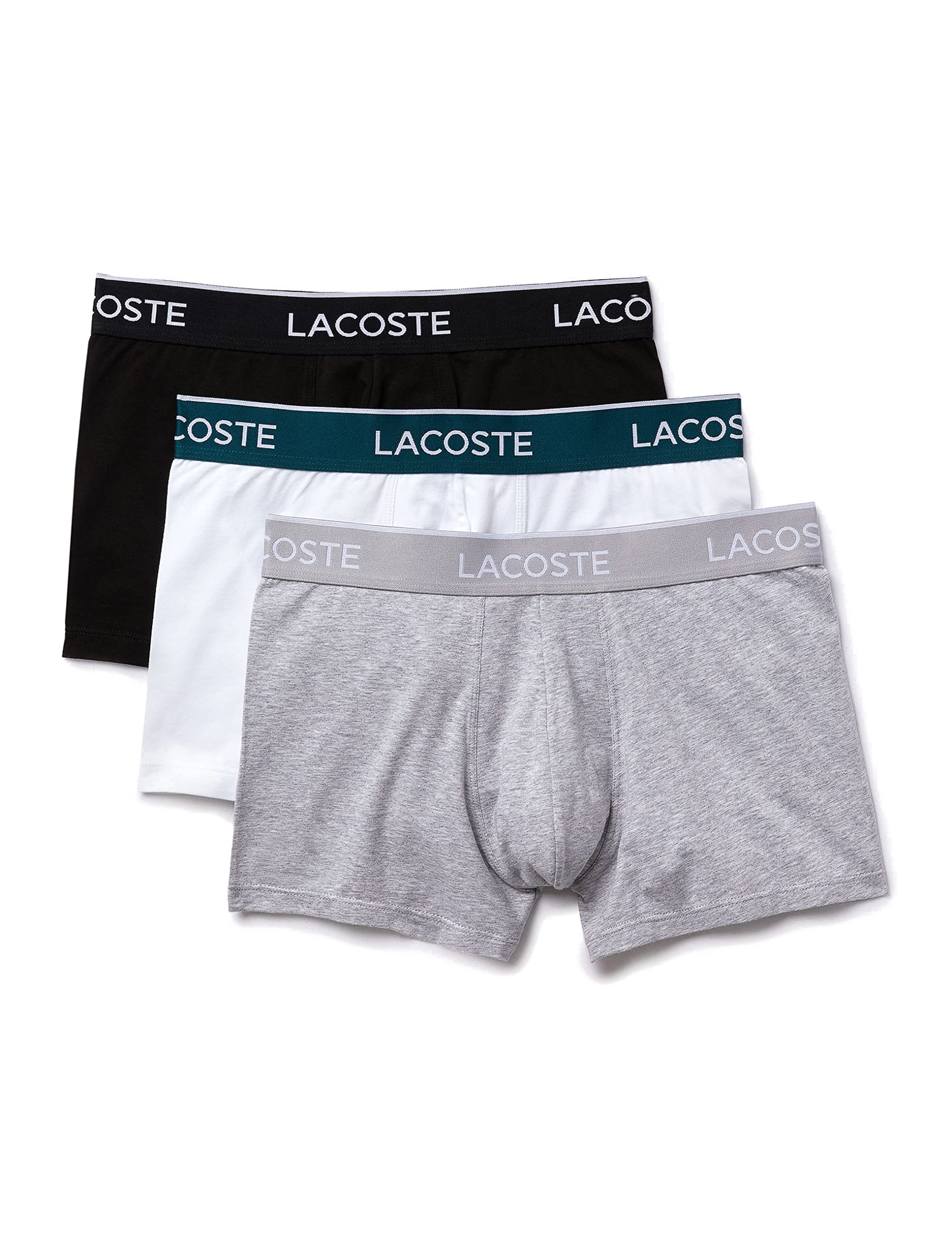 Lacoste Men's Black / White / Grey Chine (Nua) -Trunk -5H3389-00