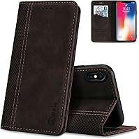 Vista 31 de Compatible con OnePlus 15 Funda protectora de piel sintética con función atril y función atril, magnética, color negro