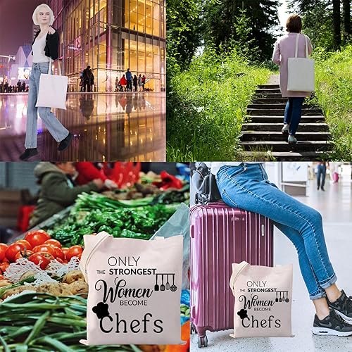 Miniatura 6 de VAMSII Bolsa de mano de chef para mujer, regalos de chef, bolsa de hombro para chef, regalos culinarios para chefs, regalos culinarios para