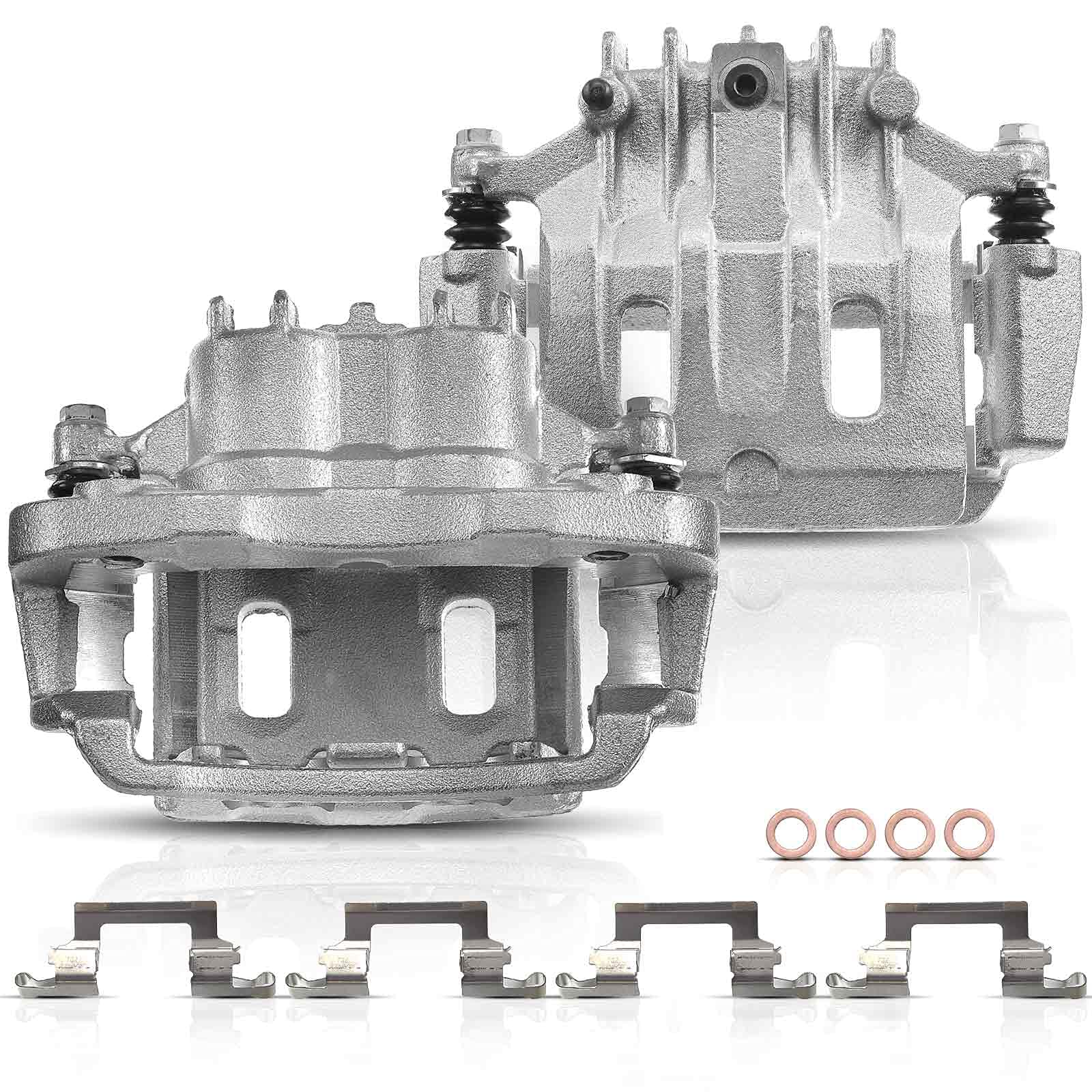 Photo 1 of Set of 2 Rear Brake Caliper Assembly for Ford F-250 F-350 Super Duty 2000-2004 Excursion 2000-2005 Rear Driver and Passenger Side