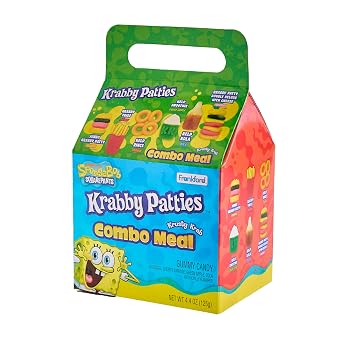 Frankford SpongeBob SquarePants Krabby Patties Gummy Candy Combo Meal 6 Cnt