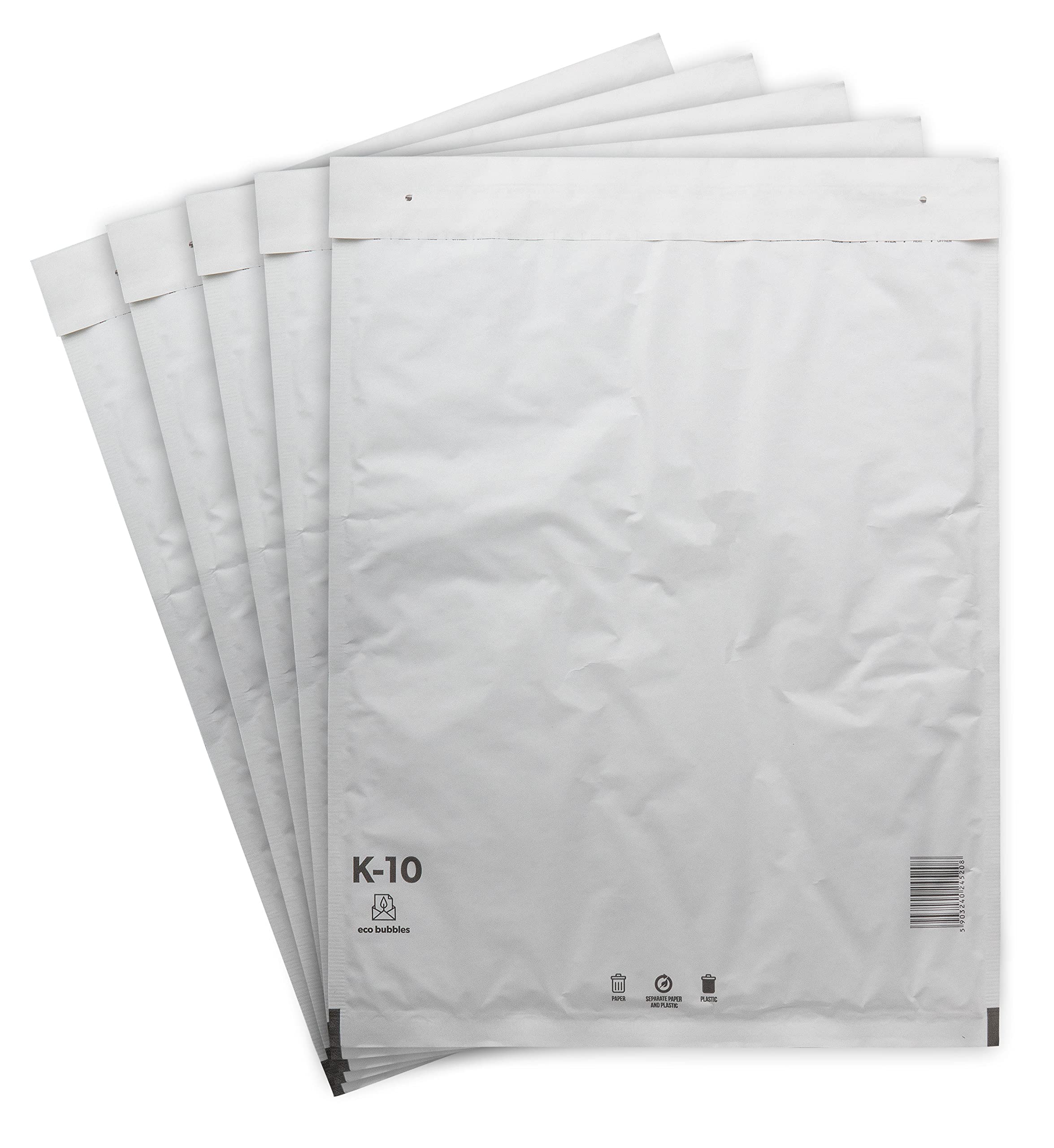 100 Versandtaschen Luftpolsterumschläge 370 x 480 mm DIN C3 Luftpolsterversandtaschen Luftpolstertaschen Gr. K/10 K10 weiß Umschläge haftklebend gepolstert Polsterumschlag Taschen