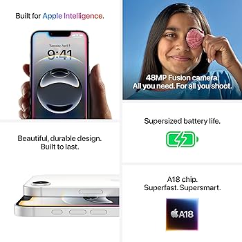 iPhone 16e 256 GB: Built for Apple Intelligence, A18 Chip