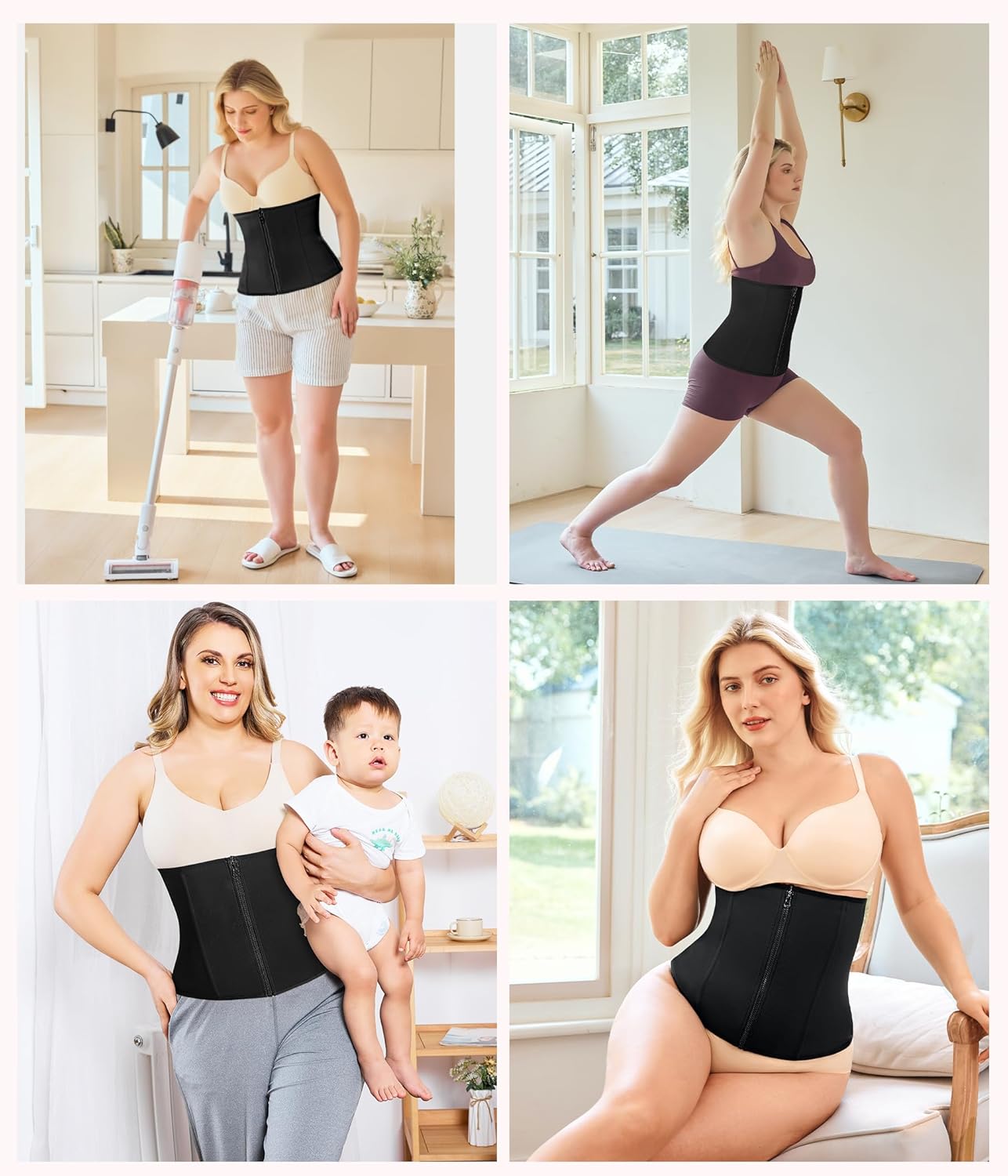 Gotoly Waist Trainer for Women Zipper Corset Shapewear Tummy Control Faja Body Shaper Waist Cincher Workout Girdle - Image 7