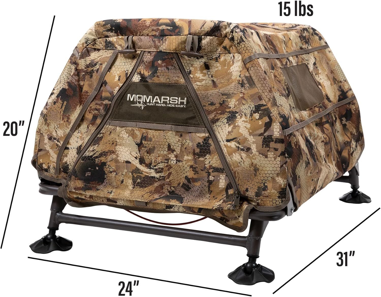 Momarsh Field House LP Dog Blind for Waterfowl Hunting & Gun Dogs