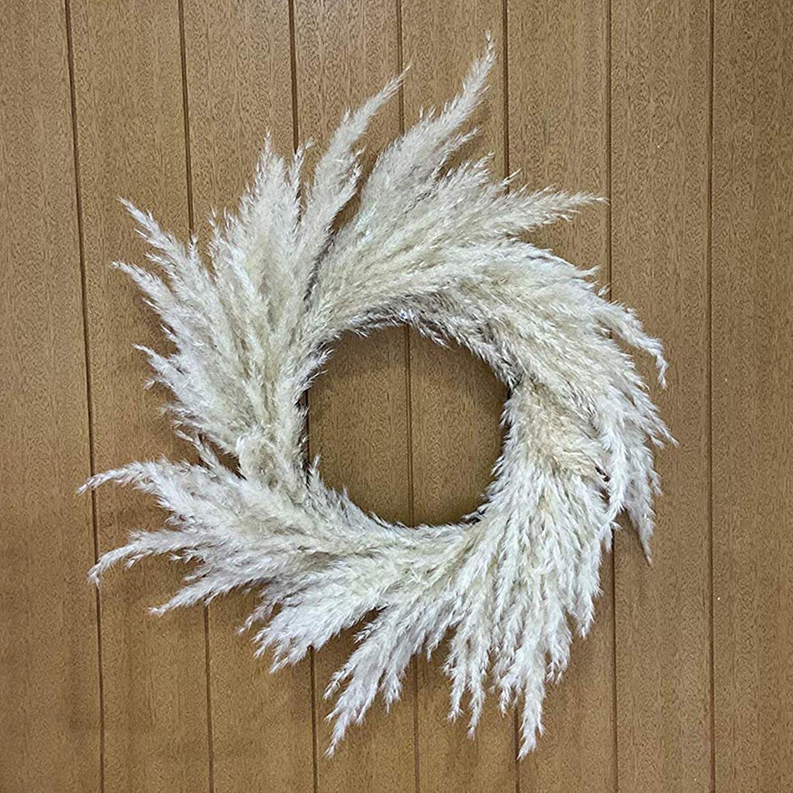 Amazon.co.jp: ススキのリース | 写真 ススキのリース装飾のための自然