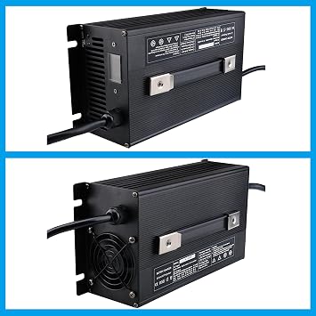 12V/24V/36V/48V/60V/72V Battery Charger, High Power Lead-Acid Battery Chargers, Electric Car Charger, Suitable for 1500W Electric Forklift, Stacker, Washing Machine, Golf Cart