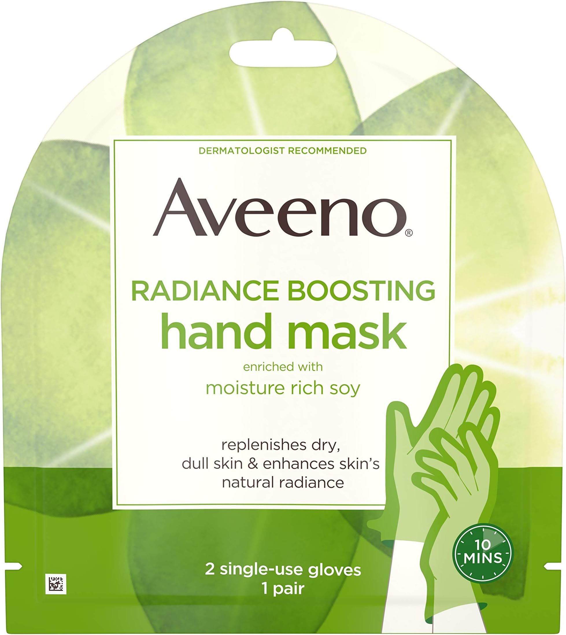 Aveeno Radiance Boosting Hand Mask with Moisture Rich Soy