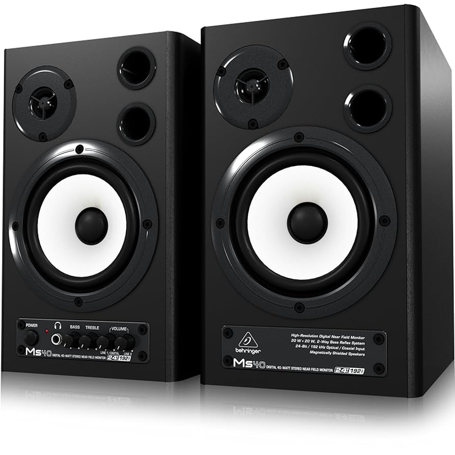 モニタースピーカー ベリンガー behrringer MS40 Amazon | ベリンガー 24-bit/192 kHz デジタル 40 W ステレオ