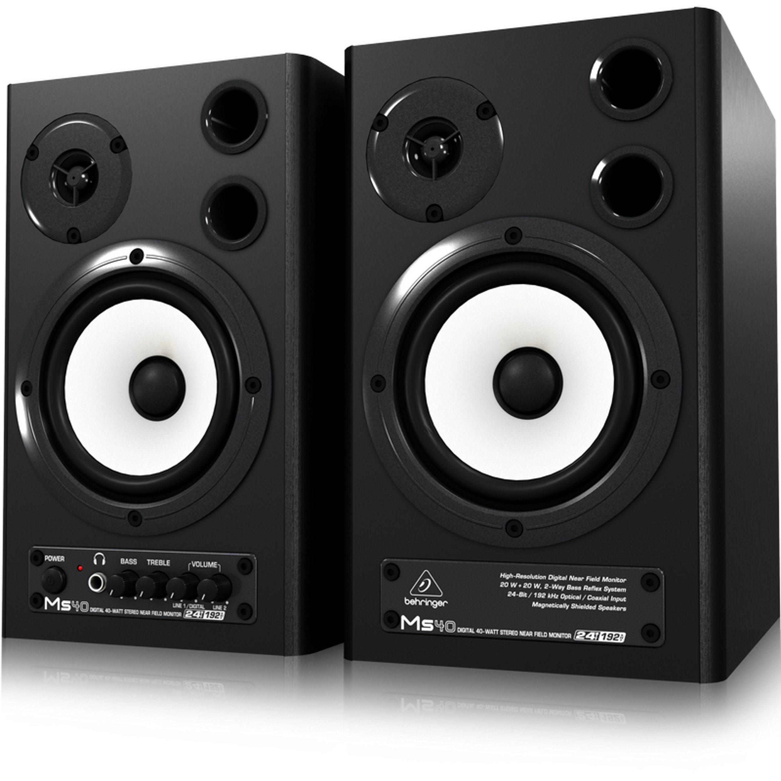 モニタースピーカー ベリンガー behrringer MS40 Amazon | ベリンガー 24-bit/192 kHz デジタル 40 W ステレオ