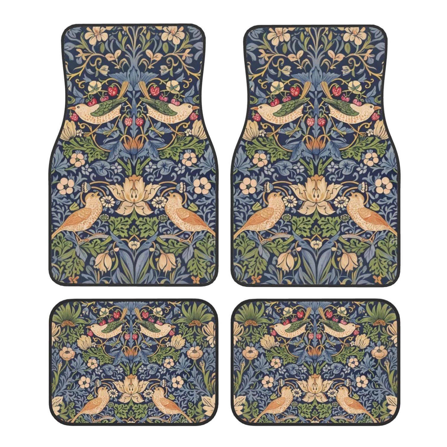 Car Floor Mats Vehicle Front Rear Carpets Mats Universal Car Rugs Car Accessories for Truck William Morris
