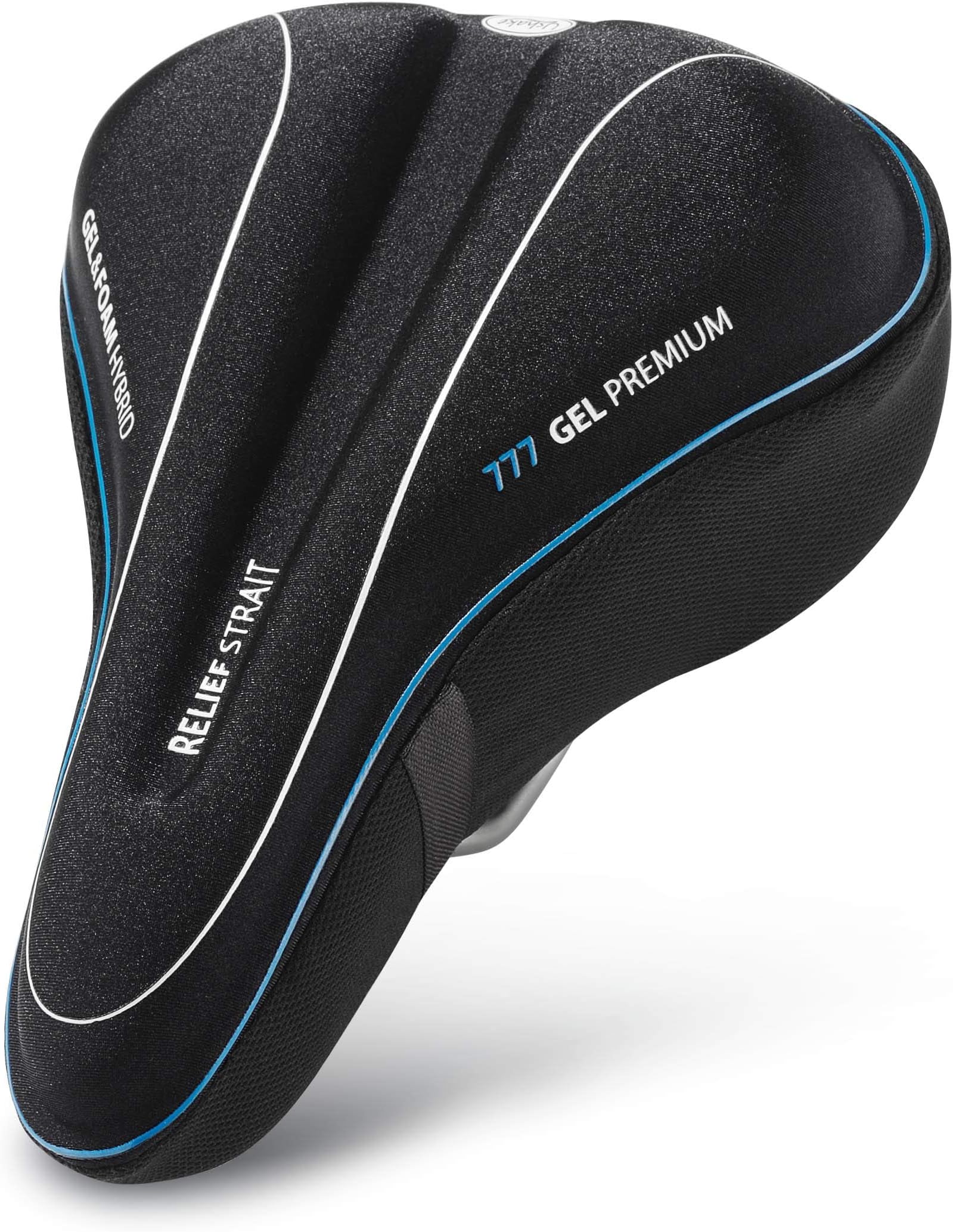 USHAKE Bike Gel Seat Cushion Cover, Bicycle Saddle Seat Cover 8x11.5 for Mountain Bike Stationary Exercise Bike, Outdoor or Indoor Cycling…