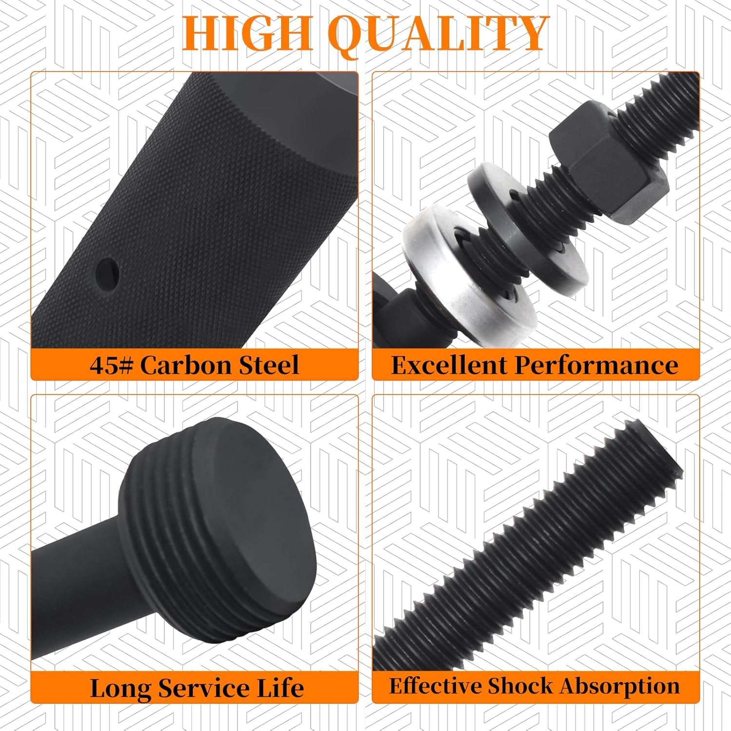 9U-6891 Injector Sleeve Cup Remover & Installer Tool Kit, Compatible with CAT Caterpillar C10 C12 C15 C16 C-18 3406E Engines, 6 PCS Fuel Injector Sleeve Removal Installation Tools