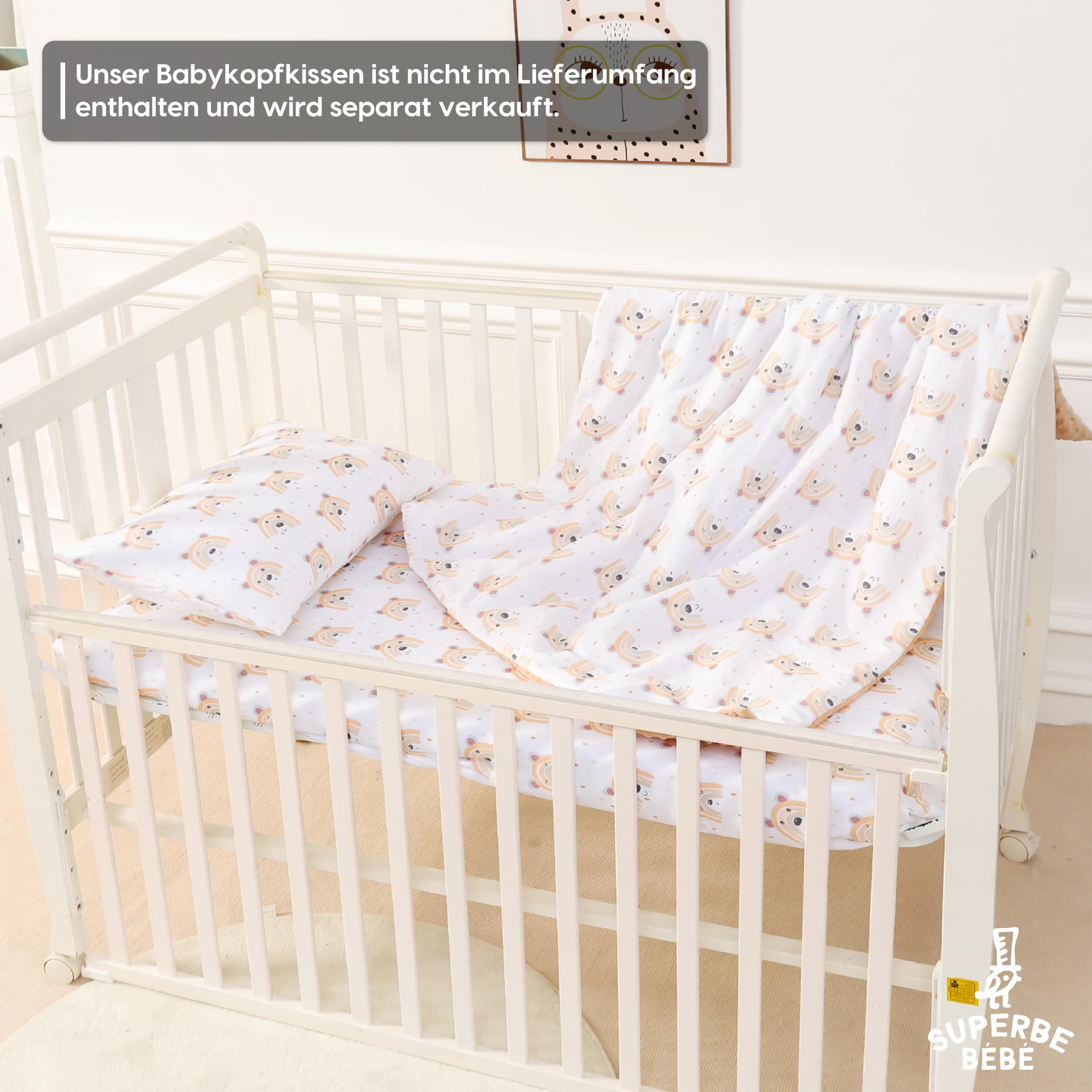 Babydecke - Kinderbettdecke - Baby Bettdecke Aus Weicher Oeko-tex Baumwolle - 100x135 - Kuscheldecke Kinder - Geburtsgeschenk Junge Mädchen - Babydecke Mit Noppen - Baby Bettwäsche - Baumwolldecke
