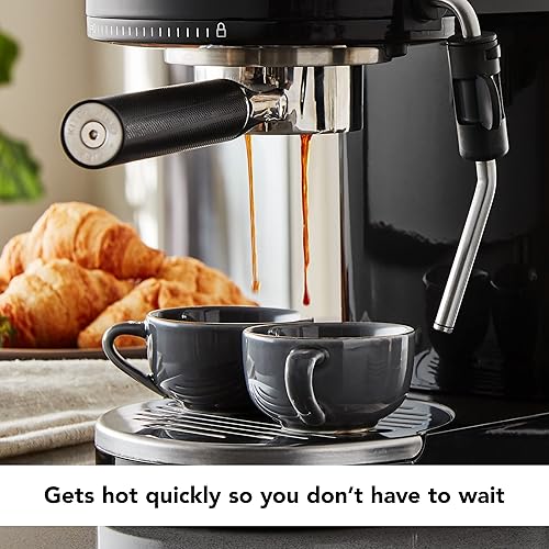 Miniatura 6 de KitchenAid Máquina de café espresso semiautomática de metal - KES6503,Negro, 1.4 litros