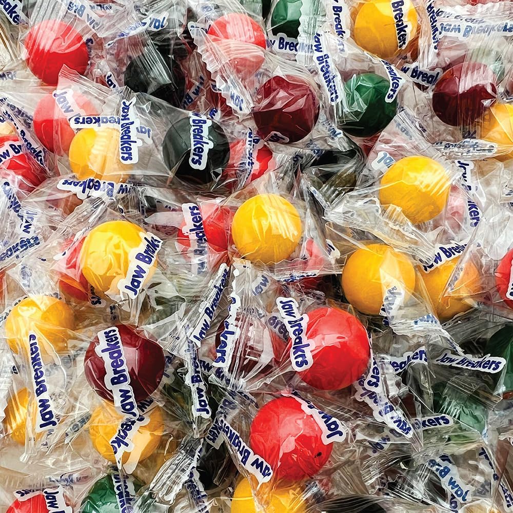 Jaw Breakers Hard Candy - 3 Pound Bulk Pa - Indivily Wrapped