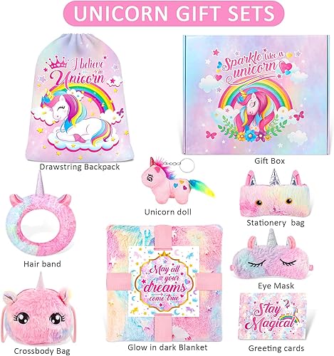 Miniatura 2 de Juego de regalo de unicornio para niñas de 3, 4, 5, 6, 7, 8, 9, 10, 11, 12, regalos de cumpleaños para niñas, regalos del día de Acción de Gracias