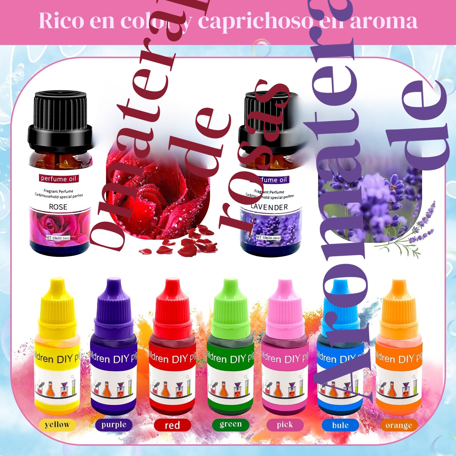 Nlsqw Kit para Hacer Jabones Artesanales,Jabones Artesanales Hacer kit para Niños p-ara Jabón de 500 g, 23 Formas, 2 Bolsas de Regalo y Herramientas Set par-a Cumpleaños par-a Niños