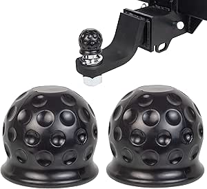 Ulisem4 X 50 Mm Cache Boule Attelage, Barre De Remorquage Boule Attelage Caoutchouc Noir Capuchon De Protection De Boule Dattache Remorque Protege Boule Dattelage Capuchon Protectioncaoutchouc 88849581