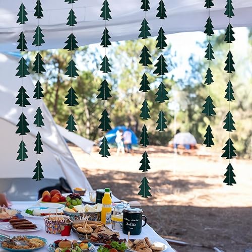 Miniatura 8 de Cheerland Guirnalda de árbol de Navidad de oro rosa para decoración de fiesta en el hogar, decoración colgante de serpentina, decoración de