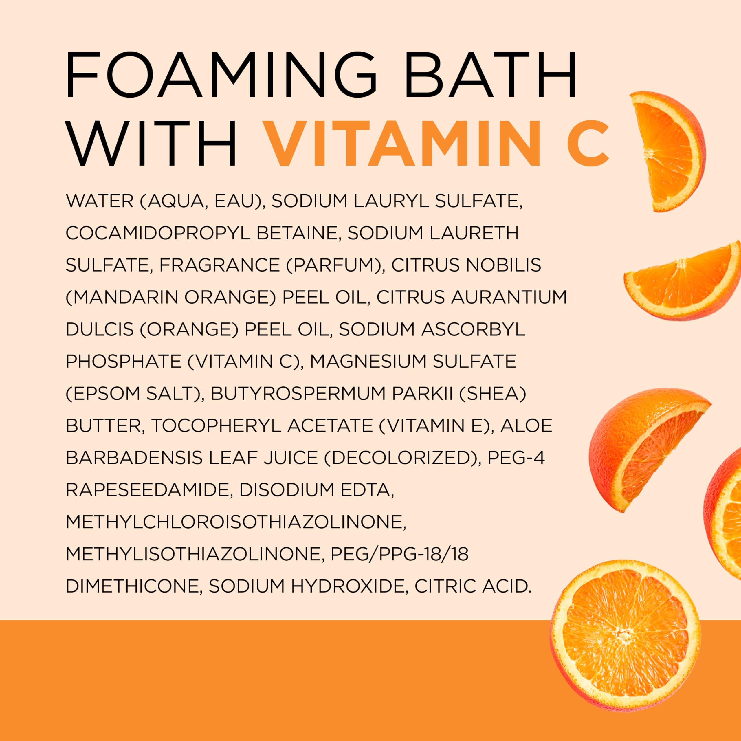 Vasca da bagno con schiuma Vitamin C