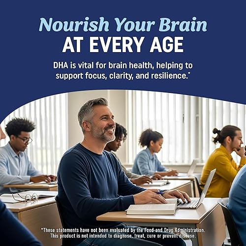 Miniatura 3 de DHA Ultra 1,010 mg  Desarrollo prenatal, apoyo para la salud cerebral y cognitiva  Aceite de pescado Omega 3  1,414 mg de Omega-3 totales