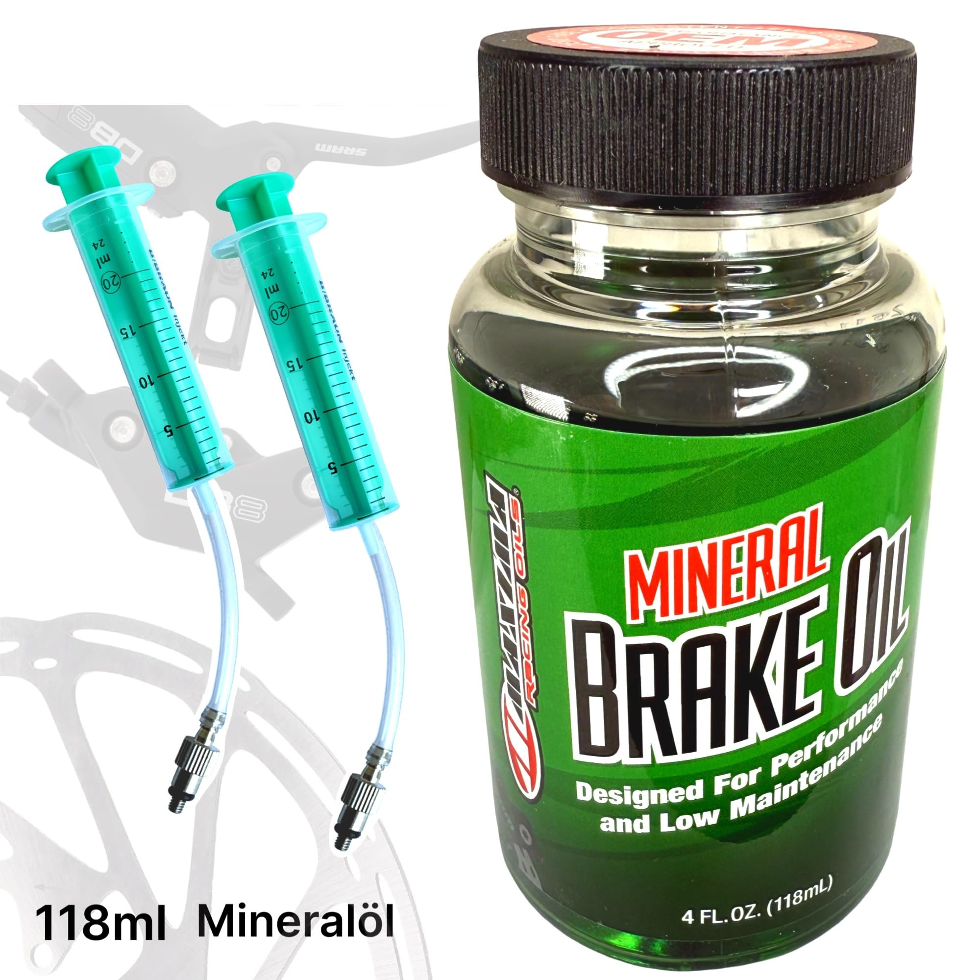 F26 Set di freni a disco per bicicletta, adatto per freni idraulici Sram DB8/MAVEN con olio minerale Sram Maxima, 120 ml, attacco M4, MTB, Ebike, DH I FR