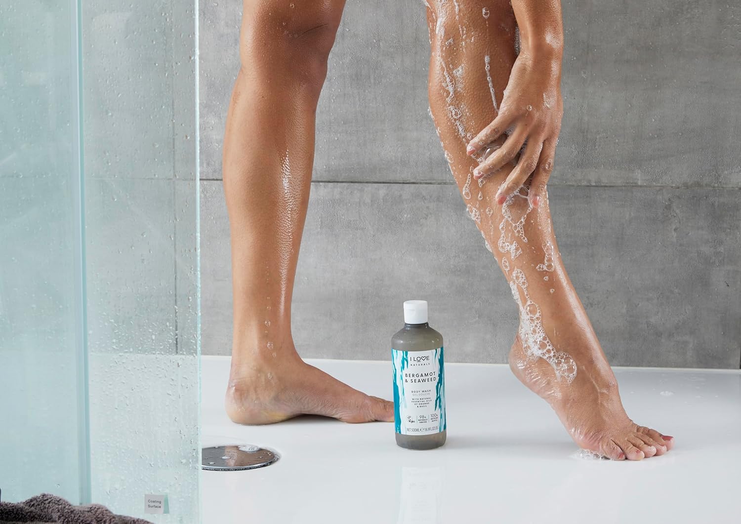 I Love Naturals Bergamot & Seaweed Hand & Body Lotion, Essential Oils Of Orange & Basil, Crafted With Ingredients Such as Shea Butter, 100% Recycled Bottle & Vegan-Friendly - 500ml