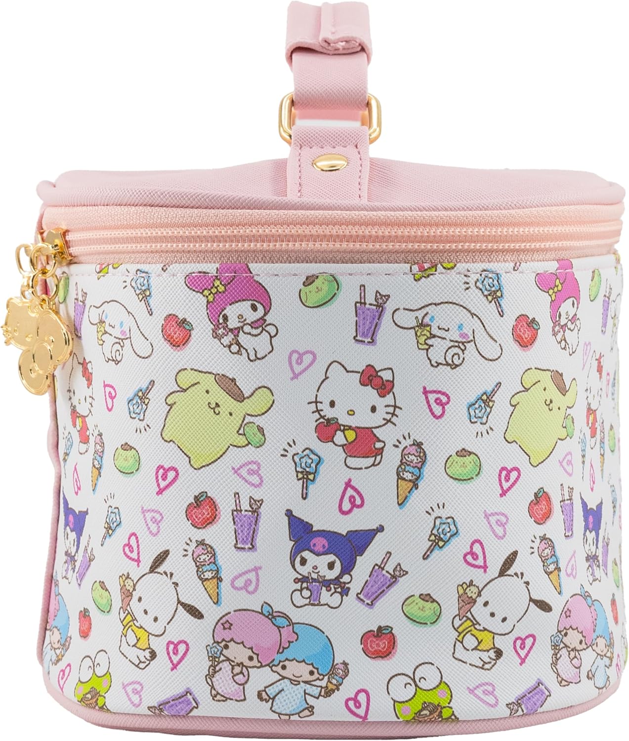 Sanrio Hello Kitty Makeup Bag – Makeup Organizer, Travel Toiletry Bag for Women & Girls | Cute Cosmetic Bag, Train Case for Kids, Travel Bag, Toiletry Bag for Women, Make up Storage | Ages 3+ - Image 3