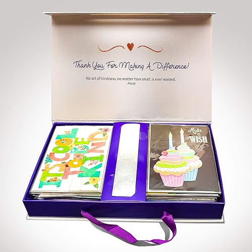 Miniatura 4 de Juego de 35 tarjetas de felicitación hechas a mano para todas las ocasiones, adornadas, diseños únicos con sobres a juego, tarjetas de cumpleaños,