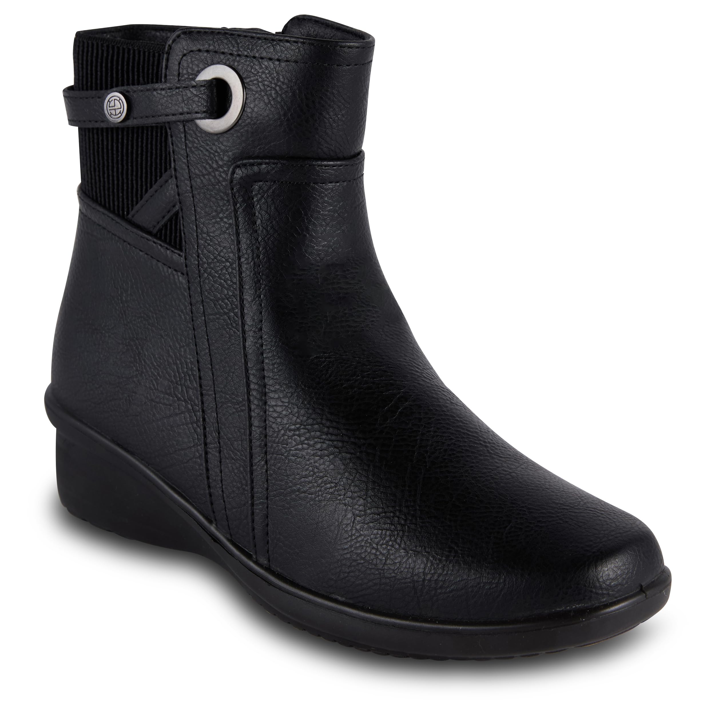 Harborsides Womens Nia Boots Hightop Faux Leather Shoes