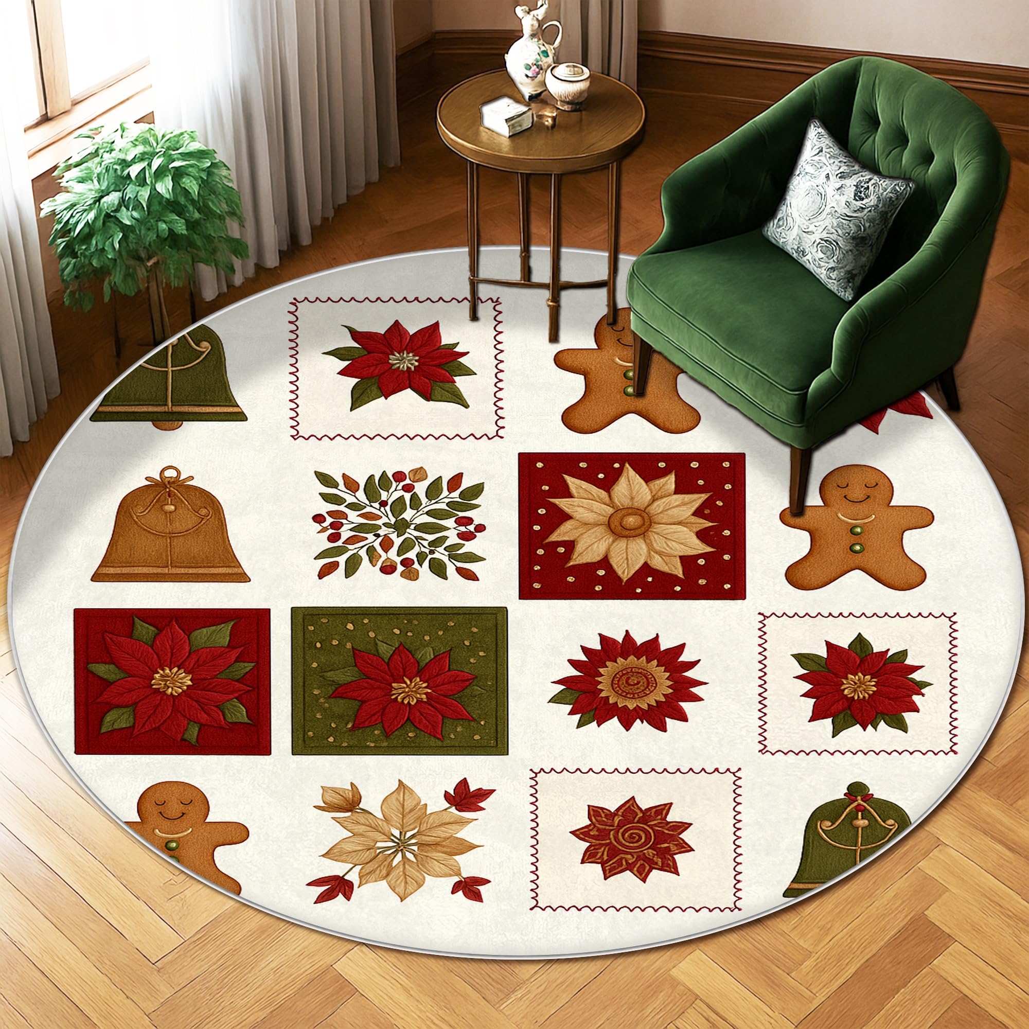 Tapis en pain d'épices anti-poussière tapis poils courts salon 1,8m