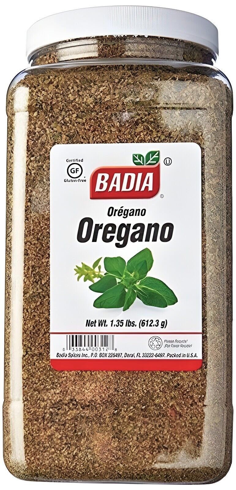Badia Oregano Whole, 1.35 Pound – Dried Oregano Leaves, Herb Seasoning – Aromatic and Flavorful, Food Service Size