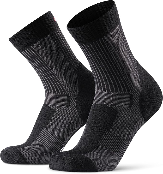 DANISH ENDURANCE Calze Trekking Leggere in Lana Merino, Anti-Vesciche, Traspiranti, da Uomo, Donna, Bambino
